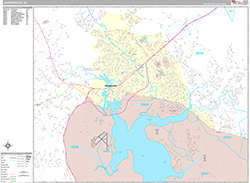 Jacksonville Wall Map Premium Style 2026