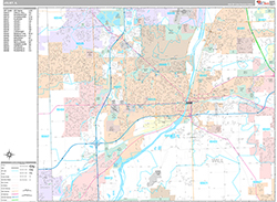 Joliet Wall Map Premium Style 2026
