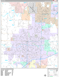 Joplin Wall Map Premium Style 2026