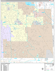 Kentwood Wall Map Premium Style 2026