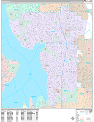 Kirkland Wall Map Premium Style 2026