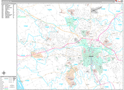 Lancaster Wall Map Premium Style 2026