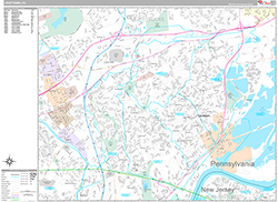 Levittown Wall Map Premium Style 2026
