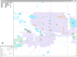 Longmont Wall Map Premium Style 2025