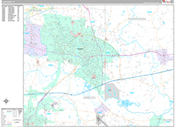 Longview Wall Map Premium Style 2026