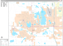 Loveland Wall Map Premium Style 2025