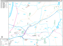 Manchester Wall Map Premium Style 2026