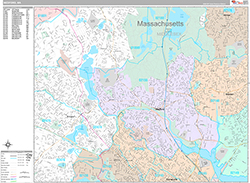 Medford Wall Map Premium Style 2026