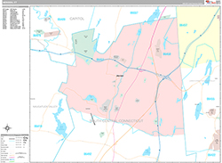 Meriden Wall Map Premium Style 2026