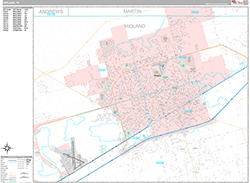 Midland Wall Map Premium Style 2026
