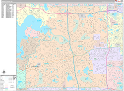 Minnetonka Wall Map Premium Style 2026