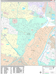 Montebello Wall Map Premium Style 2026