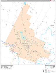 Montpelier Wall Map Premium Style 2026
