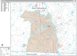 Nashua Wall Map Premium Style 2026