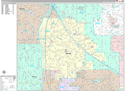 Norwalk Wall Map Premium Style 2026