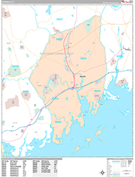 Norwalk Wall Map Premium Style 2026