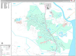 Novato Wall Map Premium Style 2026