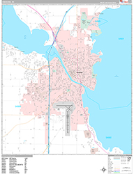Oshkosh Wall Map Premium Style 2026