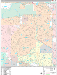 Palatine Wall Map Premium Style 2026