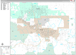 Palmdale Wall Map Premium Style 2026