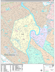 Passaic Wall Map Premium Style 2026