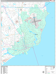 Pensacola Wall Map Premium Style 2026