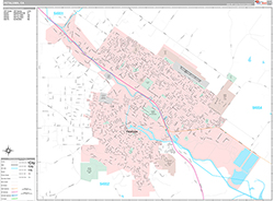 Petaluma Wall Map Premium Style 2026