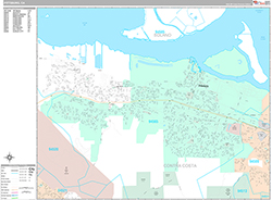 Pittsburg Wall Map Premium Style 2026