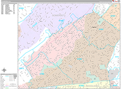 Plainfield Wall Map Premium Style 2026