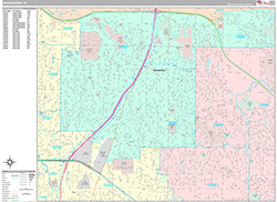 Richardson Wall Map Premium Style 2026