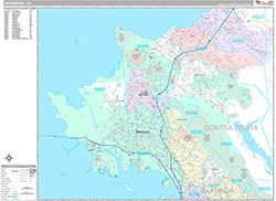 Richmond Wall Map Premium Style 2026