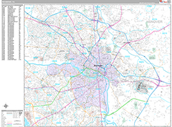 Richmond Wall Map Premium Style 2026