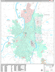 Salem Wall Map Premium Style 2026