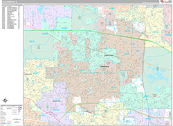 Schaumburg Wall Map Premium Style 2026