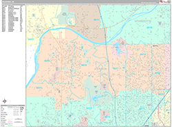 Shawnee Wall Map Premium Style 2026