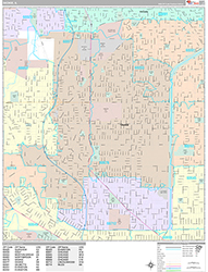 Skokie Wall Map Premium Style 2026