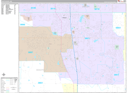 Southaven Wall Map Premium Style 2024