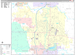 Springdale Wall Map Premium Style 2026