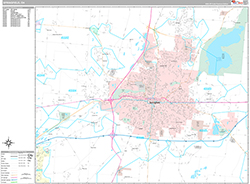 Springfield Wall Map Premium Style 2026