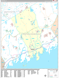 Stamford Wall Map Premium Style 2026