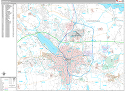 Syracuse Wall Map Premium Style 2026