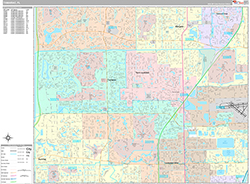 Tamarac Wall Map Premium Style 2026