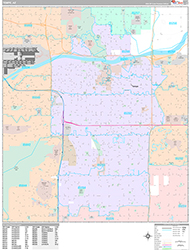 Tempe Wall Map Premium Style 2026