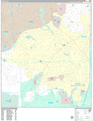 Tigard Wall Map Premium Style 2024