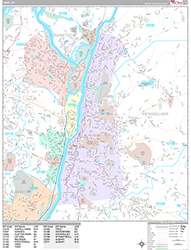 Troy Wall Map Premium Style 2026