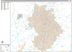 Tyler Wall Map Premium Style 2026