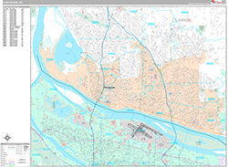 Vancouver Wall Map Premium Style 2026