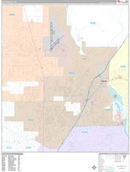 Victorville Wall Map Premium Style 2024