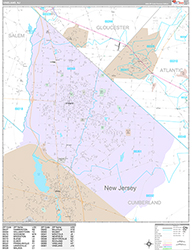 Vineland Wall Map Premium Style 2026
