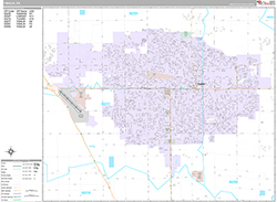 Visalia Wall Map Premium Style 2026